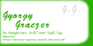 gyorgy graczer business card